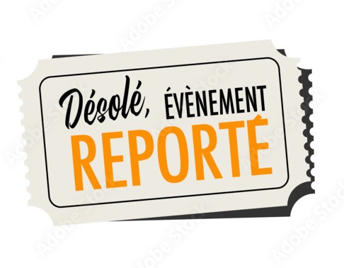 Attention, conférence reportée !